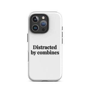 Furrow & Fields Tough Case for iPhone® iPhone 16 Pro Distracted by Combines | Tough Case for iPhone® Quality Farmers Merch