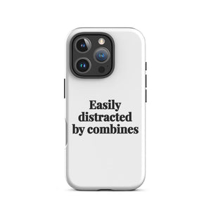 Furrow & Fields Tough Case for iPhone® iPhone 16 Pro Easily Distracted By Combines | Tough Case for iPhone® Quality Farmers Merch