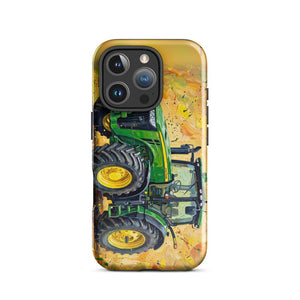 Furrow & Fields Tough Case for iPhone® iPhone 16 Pro John Deere 8345R Splash Art | Tough Case for iPhone® Quality Farmers Merch