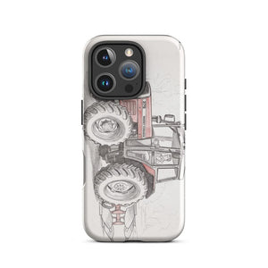 Furrow & Fields Tough Case for iPhone® iPhone 16 Pro Massey Ferguson 375 Pencil Sketch | Tough Case for iPhone® Quality Farmers Merch