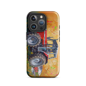 Furrow & Fields Tough Case for iPhone® iPhone 16 Pro Massey Ferguson 375 Splash Art | Tough Case for iPhone® Quality Farmers Merch
