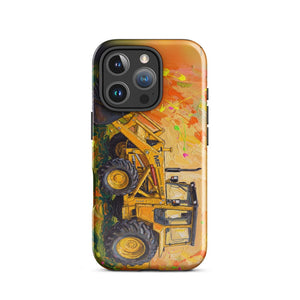 Furrow & Fields Tough Case for iPhone® iPhone 16 Pro Massey Ferguson 50E Splash Art | Tough Case for iPhone® Quality Farmers Merch