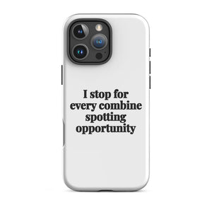 Furrow & Fields Tough Case for iPhone® iPhone 16 Pro Max I Stop for Every Combine Spotting Opportunity | Tough Case for iPhone® Quality Farmers Merch