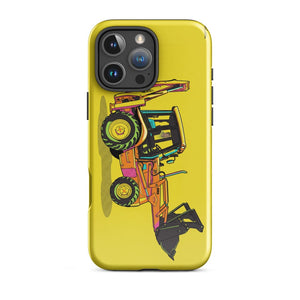 Furrow & Fields Tough Case for iPhone® iPhone 16 Pro Max JCB 3CX Sitemaster SRS Pop Art | Tough Case for iPhone® Quality Farmers Merch