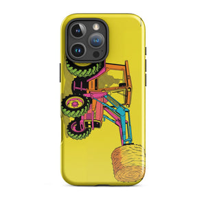 Furrow & Fields Tough Case for iPhone® iPhone 16 Pro Max Massey Ferguson 3070 Autotronic Pop Art | Tough Case for iPhone® Quality Farmers Merch