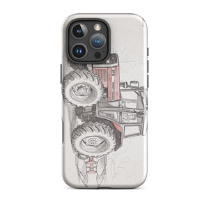 Furrow & Fields Tough Case for iPhone® iPhone 16 Pro Max Massey Ferguson 375 Pencil Sketch | Tough Case for iPhone® Quality Farmers Merch