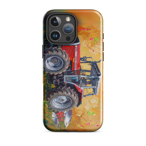 Furrow & Fields Tough Case for iPhone® iPhone 16 Pro Max Massey Ferguson 375 Splash Art | Tough Case for iPhone® Quality Farmers Merch