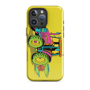 Furrow & Fields Tough Case for iPhone® iPhone 16 Pro Max Massey Ferguson 6255 Pop Art | Tough Case for iPhone® Quality Farmers Merch