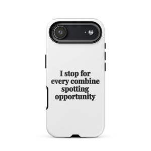 Furrow & Fields Tough Case for iPhone® iPhone 17 Air I Stop for Every Combine Spotting Opportunity | Tough Case for iPhone® Quality Farmers Merch