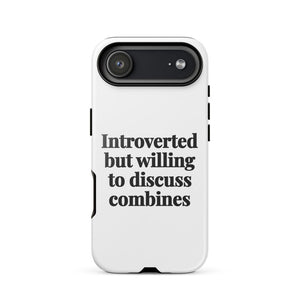 Furrow & Fields Tough Case for iPhone® iPhone 17 Air Introverted But Willing To Discuss Combines | Tough Case for iPhone® Quality Farmers Merch