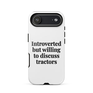 Furrow & Fields Tough Case for iPhone® iPhone 17 Air Introverted But Willing To Discuss Tractors | Tough Case for iPhone® Quality Farmers Merch