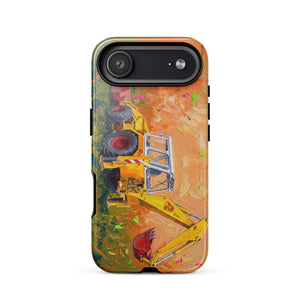 Furrow & Fields Tough Case for iPhone® iPhone 17 Air JCB 4D II Splash Art | Tough Case for iPhone® Quality Farmers Merch