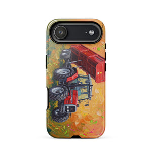 Furrow & Fields Tough Case for iPhone® iPhone 17 Air Massey Ferguson 6180 Splash Art | Tough Case for iPhone® Quality Farmers Merch