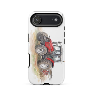 Furrow & Fields Tough Case for iPhone® iPhone 17 Air Massey Ferguson 6255 Watercolor | Tough Case for iPhone® Quality Farmers Merch