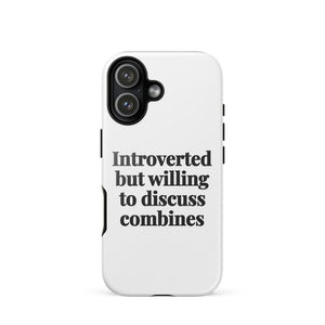 Furrow & Fields Tough Case for iPhone® iPhone 17 Introverted But Willing To Discuss Combines | Tough Case for iPhone® Quality Farmers Merch