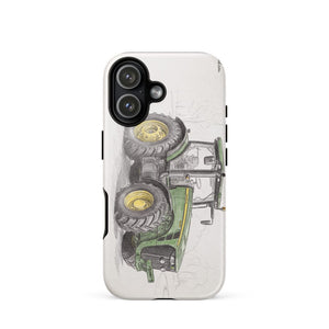 Furrow & Fields Tough Case for iPhone® iPhone 17 John Deere 8345R Pencil Sketch | Tough Case for iPhone® Quality Farmers Merch