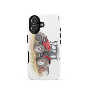 Furrow & Fields Tough Case for iPhone® iPhone 17 Massey Ferguson 6255 Watercolor | Tough Case for iPhone® Quality Farmers Merch