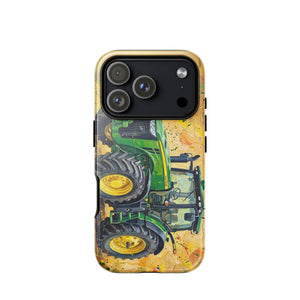 Furrow & Fields Tough Case for iPhone® iPhone 17 Pro John Deere 8345R Splash Art | Tough Case for iPhone® Quality Farmers Merch