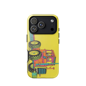 Furrow & Fields Tough Case for iPhone® iPhone 17 Pro Massey Ferguson 1200 Pop Art | Tough Case for iPhone® Quality Farmers Merch