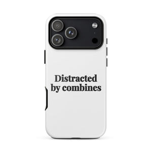 Furrow & Fields Tough Case for iPhone® iPhone 17 Pro Max Distracted by Combines | Tough Case for iPhone® Quality Farmers Merch
