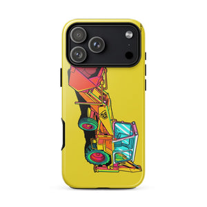 Furrow & Fields Tough Case for iPhone® iPhone 17 Pro Max JCB 3C II Pop Art | Tough Case for iPhone® Quality Farmers Merch