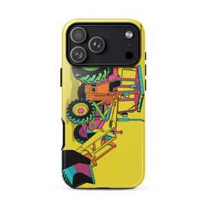 Furrow & Fields Tough Case for iPhone® iPhone 17 Pro Max Massey Ferguson 50E Pop Art | Tough Case for iPhone® Quality Farmers Merch