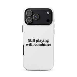 Furrow & Fields Tough Case for iPhone® iPhone 17 Pro Max Still Playing With Combines | Tough Case for iPhone® Quality Farmers Merch