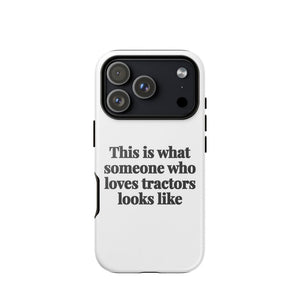 Furrow & Fields Tough Case for iPhone® iPhone 17 Pro This is what someone who loves Tractors looks like | Tough Case for iPhone® Quality Farmers Merch