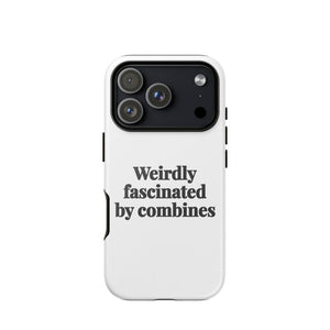 Furrow & Fields Tough Case for iPhone® iPhone 17 Pro Weirdly Fascinated by Combines | Tough Case for iPhone® Quality Farmers Merch