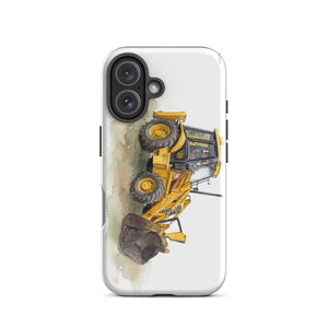 Furrow & Fields Tough Case for iPhone® JCB 3CX Sitemaster Plus Watercolor | Tough Case for iPhone® Quality Farmers Merch