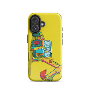 Furrow & Fields Tough Case for iPhone® JCB 4D II Pop Art | Tough Case for iPhone® Quality Farmers Merch
