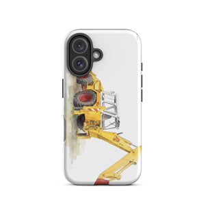 Furrow & Fields Tough Case for iPhone® JCB 4D II Watercolor | Tough Case for iPhone® Quality Farmers Merch