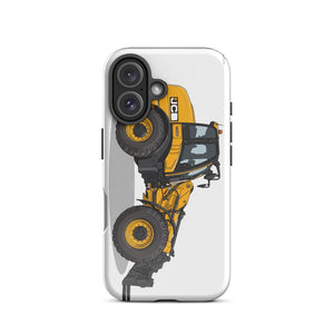 Furrow & Fields Tough Case for iPhone® JCB TM420 Illustration | Tough Case for iPhone® Quality Farmers Merch