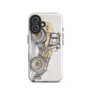 Furrow & Fields Tough Case for iPhone® JCB TM420 Pencil Sketch | Tough Case for iPhone® Quality Farmers Merch