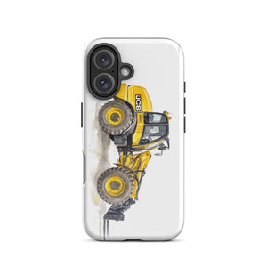 Furrow & Fields Tough Case for iPhone® JCB TM420 Watercolor | Tough Case for iPhone® Quality Farmers Merch