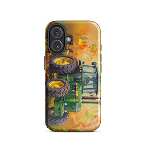 Furrow & Fields Tough Case for iPhone® John Deere 4350 Splash Art | Tough Case for iPhone® Quality Farmers Merch