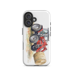 Furrow & Fields Tough Case for iPhone® Massey Ferguson 3070 Autotronic Watercolor | Tough Case for iPhone® Quality Farmers Merch