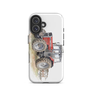 Furrow & Fields Tough Case for iPhone® Massey Ferguson 375 Watercolor | Tough Case for iPhone® Quality Farmers Merch