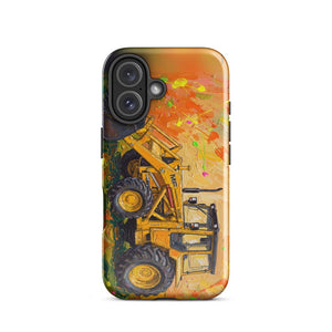 Furrow & Fields Tough Case for iPhone® Massey Ferguson 50E Splash Art | Tough Case for iPhone® Quality Farmers Merch