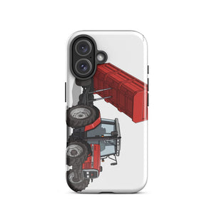 Furrow & Fields Tough Case for iPhone® Massey Ferguson 6180 Illustration | Tough Case for iPhone® Quality Farmers Merch