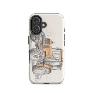 Furrow & Fields Tough Case for iPhone® Renault 106-54 TL Pencil Sketch | Tough Case for iPhone® Quality Farmers Merch
