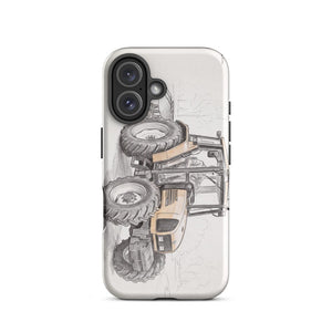Furrow & Fields Tough Case for iPhone® Renault Ceres 340X Pencil Sketch | Tough Case for iPhone® Quality Farmers Merch