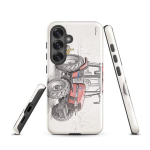 Furrow & Fields Tough case for Samsung® Case IH 4240 XL Pro Pencil Sketch | Tough case for Samsung® Quality Farmers Merch