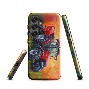 Furrow & Fields Tough case for Samsung® Case IH Maxxum MXM130 Splash Art | Tough case for Samsung® Quality Farmers Merch