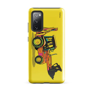 Furrow & Fields Tough case for Samsung® Glossy / Samsung Galaxy S20 FE JCB 3CX Sitemaster SRS Pop Art | Tough case for Samsung® Quality Farmers Merch