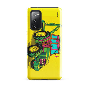 Furrow & Fields Tough case for Samsung® Glossy / Samsung Galaxy S20 FE John Deere 6910 with Hedge Cutter Pop Art | Tough case for Samsung® Quality Farmers Merch
