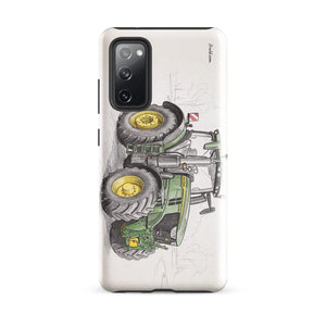 Furrow & Fields Tough case for Samsung® Glossy / Samsung Galaxy S20 FE John Deere 6R 250 Pencil Sketch | Tough case for Samsung® Quality Farmers Merch