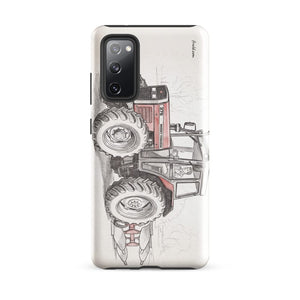 Furrow & Fields Tough case for Samsung® Glossy / Samsung Galaxy S20 FE Massey Ferguson 375 Pencil Sketch | Tough case for Samsung® Quality Farmers Merch