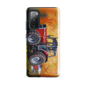 Furrow & Fields Tough case for Samsung® Glossy / Samsung Galaxy S20 FE Massey Ferguson 375 Splash Art | Tough case for Samsung® Quality Farmers Merch