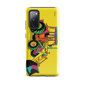Furrow & Fields Tough case for Samsung® Glossy / Samsung Galaxy S20 FE Massey Ferguson 50E Pop Art | Tough case for Samsung® Quality Farmers Merch